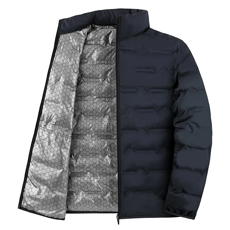 

Men White Duck Down Jacket Warm Thick Stand Collar Windproof Puffer Jacket Mens Lightweight Coat Casual High Quality Jacket Male
