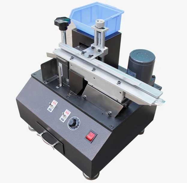 

Customizable electric unilateral capacitor foot shearing machine