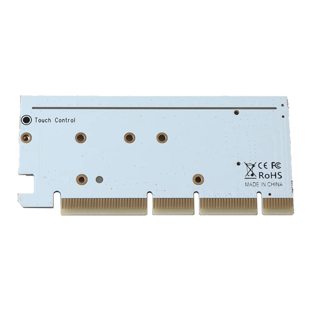 M2 to PCI Express PCIE4.0x16 Expansion Card with RGB for M.2 NVME Protocol 2230 2242 2260 3380 SSD Adapter Card for Desktop PC