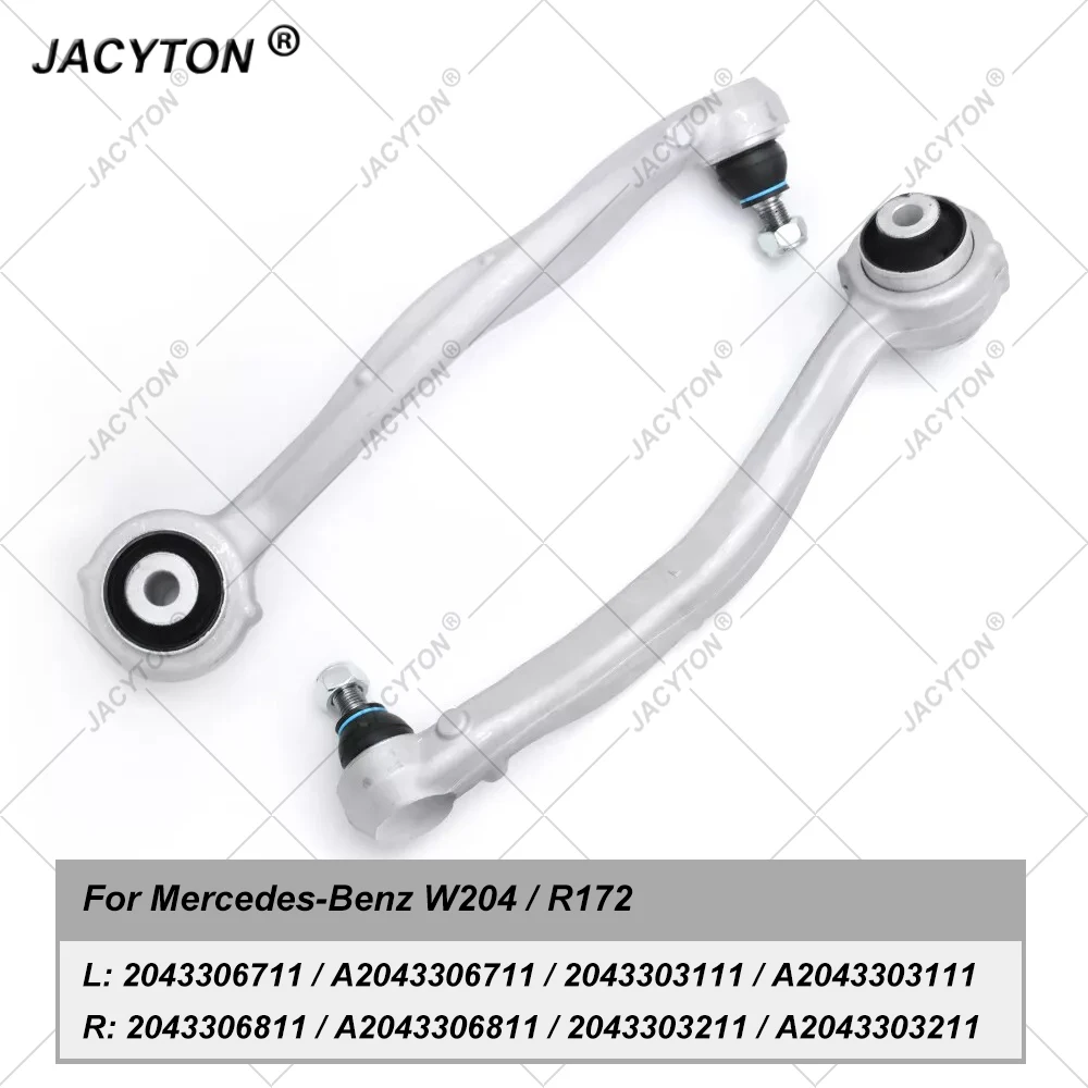 JACYTON Pair Front Lower Suspension Straight Control Arm For Mercedes Benz C E Class W204 C207 SLK R172 2043306711 2043306811