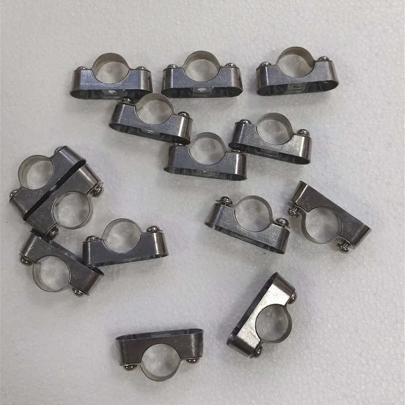 Picture 6: 5pcs Aluminum Alloy Fixed Bracket Pipe Clamp Household Fasteners Hardware Accessories 16/20/25/32/40/50mm Aluminum Alloy Bracket