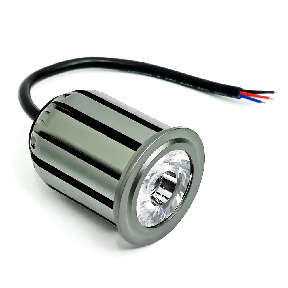DC12V/24V 30 درجة 5 أسلاك PWM RGBW(3000K) لا IC LED Spotlight D50mm للاستخدام الداخلي (VCC+، R-، G-، B-W-)