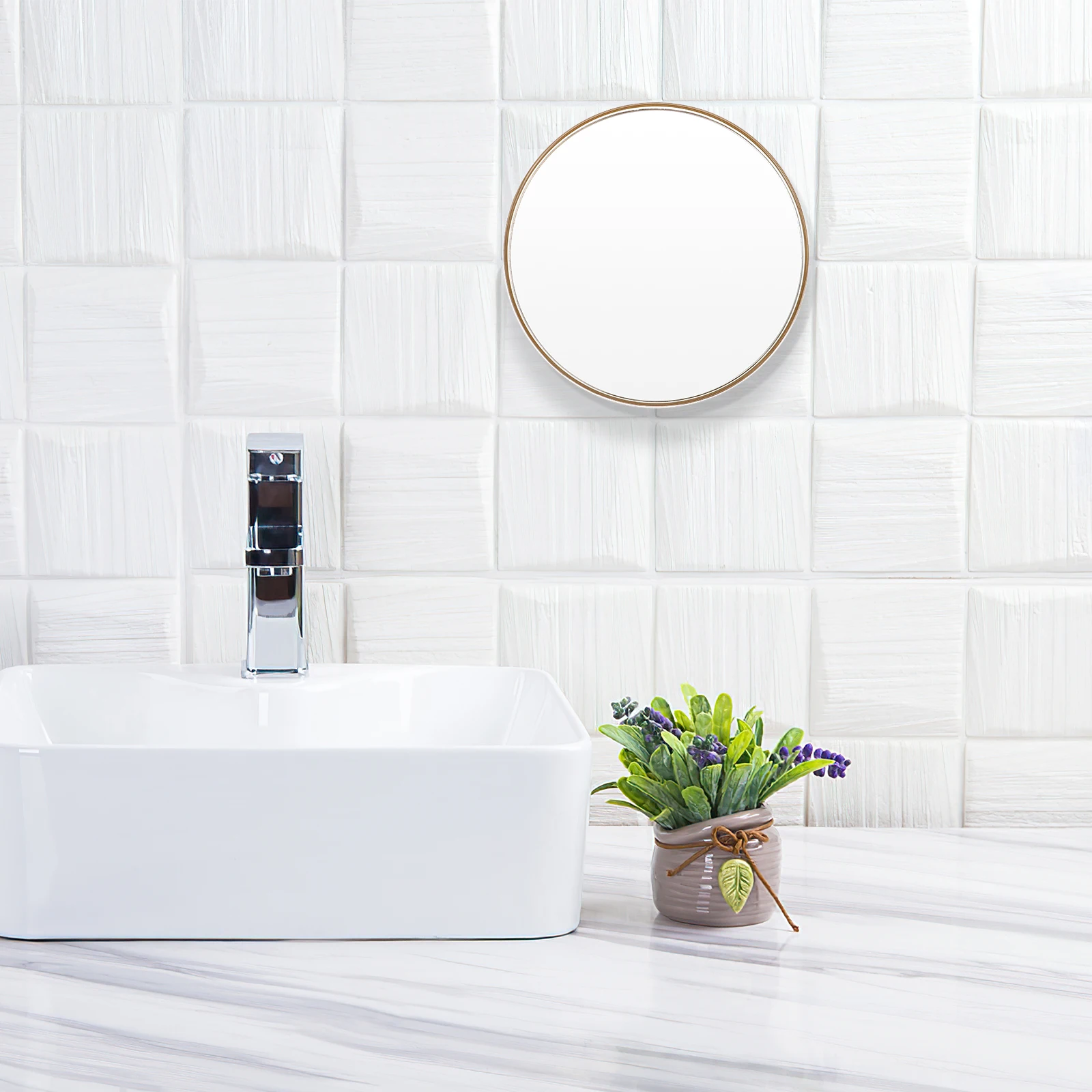 

Round Magnifying Makeup Mirror Portable Suction Cup Mirror for Perfect Grooming Brows Eyeliner Travel Supply Travel Supply