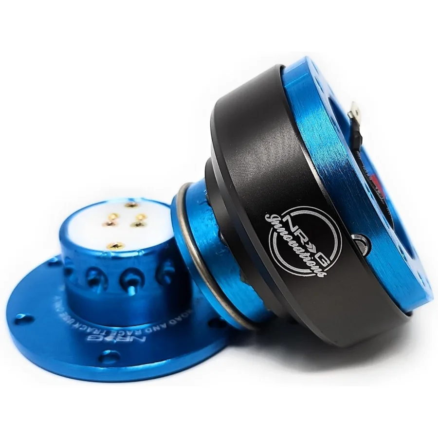 NRG SRK200 Neo الأزرق الألومنيوم GEN 2.0 سباق الأداء عجلة القيادة الإفراج السريع محول ل 2Way 6 حفرة تصميم نمط عالية #5