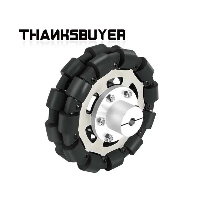 

4PCS Mecanum Wheel Mecanum Wheels (60mm/75mm/100mm/127mm Diameter w/ Clamp-style Fixed Coupling & 10KG Load Capacity)