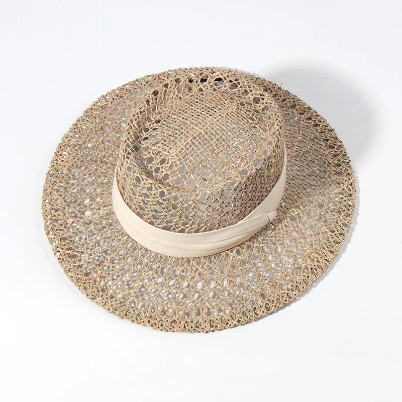 ins Hollow Weaving Sun Hats For Women Summer Beach Hat Ladies Cooling Gambler Hat Wholesale