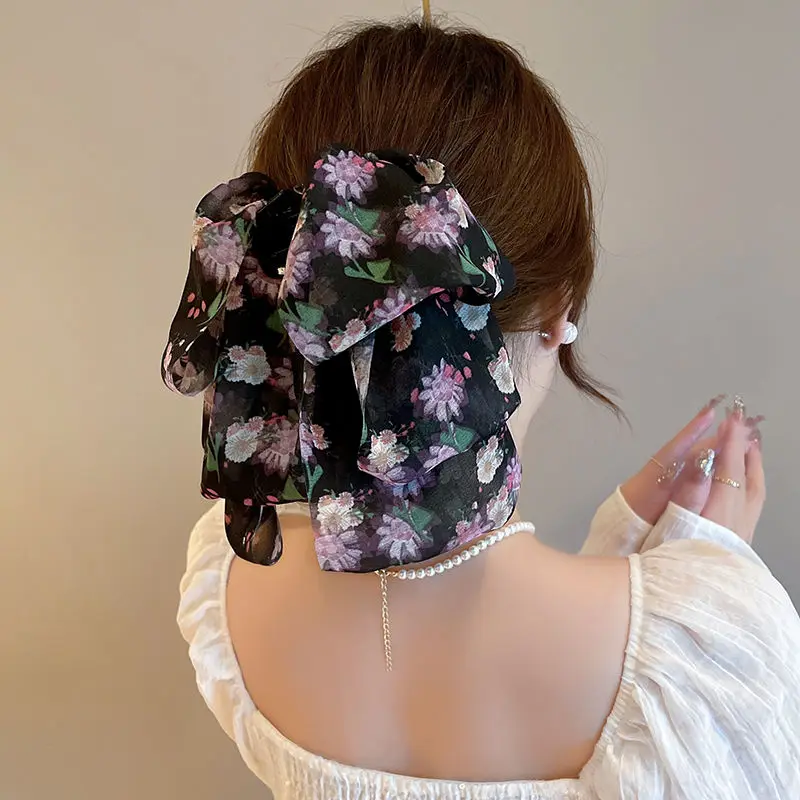 Women Girls Fancy Hairband Romantic Hair Accessories Hair Clip Teenager Headwear Bowknot Multicoloured Layers Hair Claws