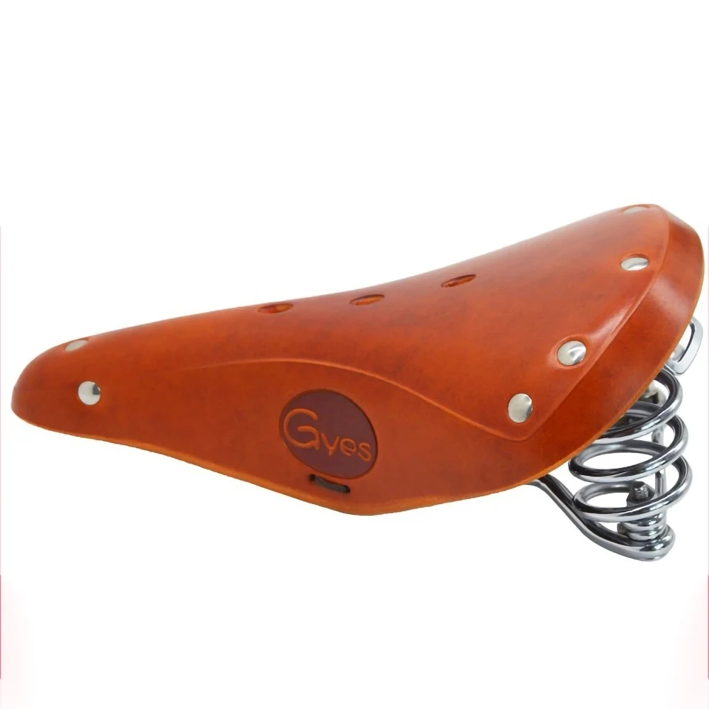 Gyes GS16 Retro Bicycle Saddle Pure Handwork Genuine Cow Leather Clasicc Bike Saddle Bicycle Accessories