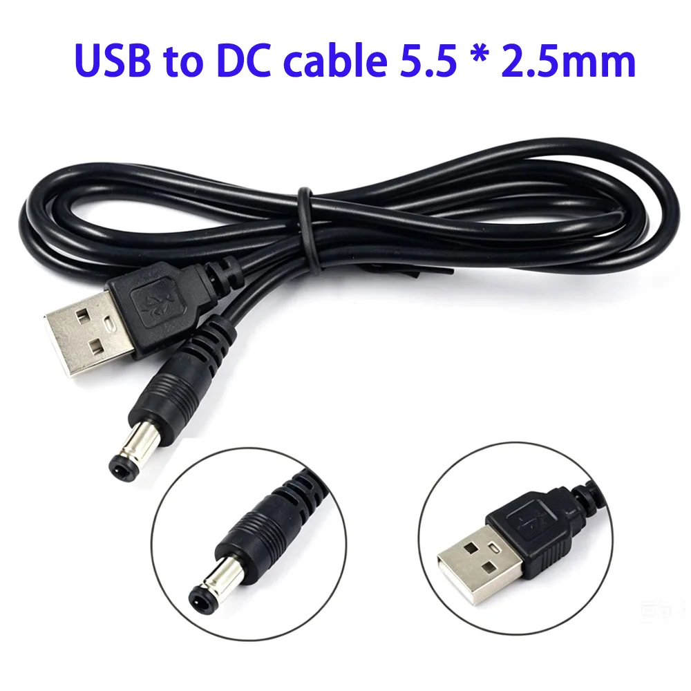 USB to DC 3.5 * 1.35mm 5.5 * 2.1/5.5 * 2.5mm copper core power supply, charging electronic data cable, electronic accessories view 3