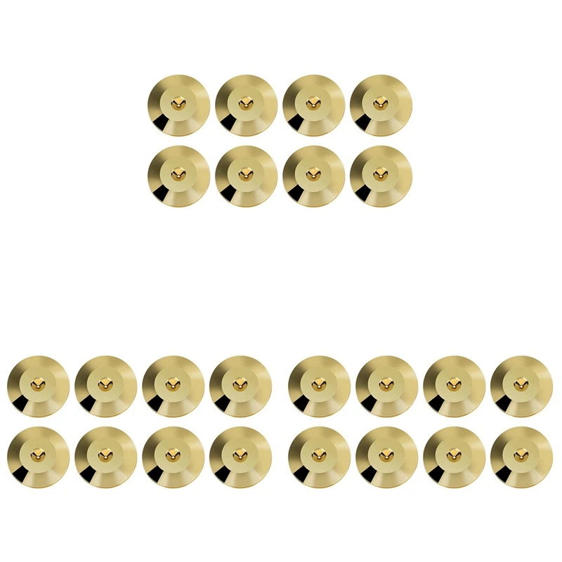 

N75R-24 шт. универсальные медные шипы для динамиков, подушечки для динамиков, амортизирующая подставка, изолирующая подставка, ножки, конусные базовые коврики, напольные 25 х 4 мм