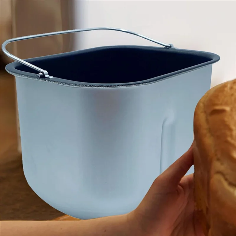 

A89Q-Bread Baking Pan Non-Stick Mixing Bread Bucket, Metal Bread Barrel Liner,Reusable Baking Barrel For Mixing Flour Dough