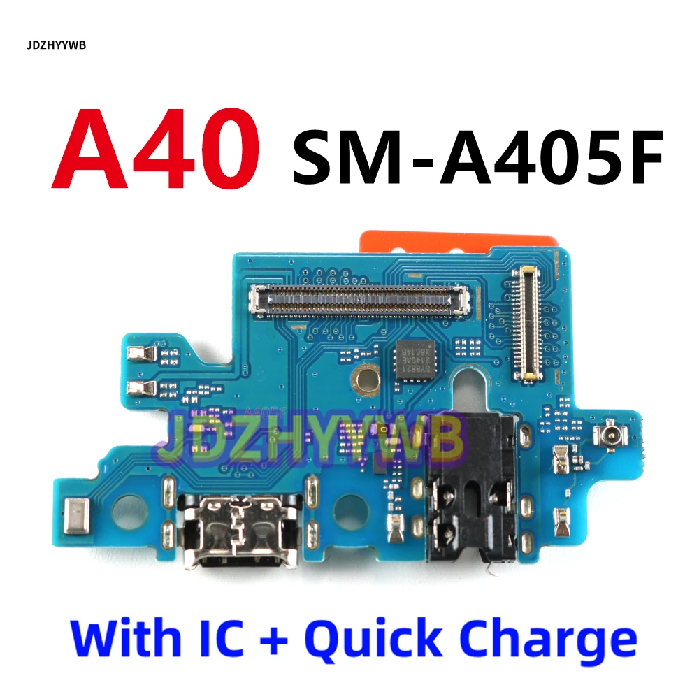 Charging Port Board Volume Power On Off Button Main Mother Board Flex Cable For Samsung A40 A405F A40 SM-A405FN/DS 15W