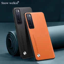 Luxury PU Leather Case Cover For Huawei Nova 7 Pro Shockproof Silicone Case For Huawei Nova 7 SE 5G 7i Phone Cases Cover Coque