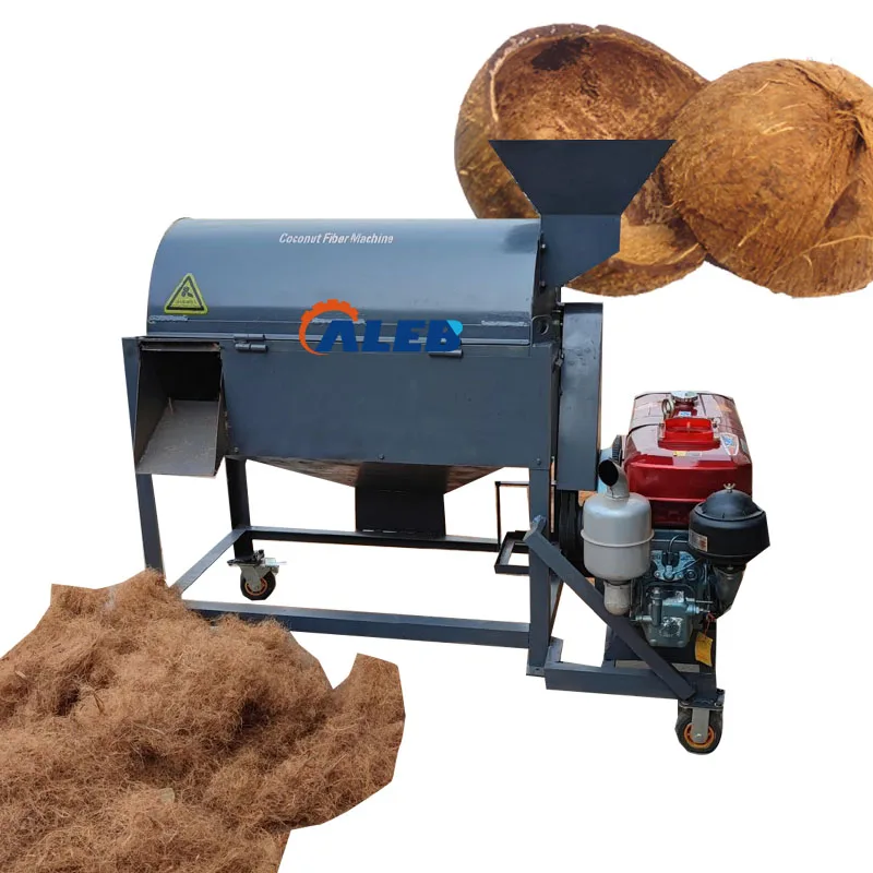 

High Quality Automatic Coconut Palm Fiber Extracting Machine 220V Motor High Productivity 600kg/h Capacity