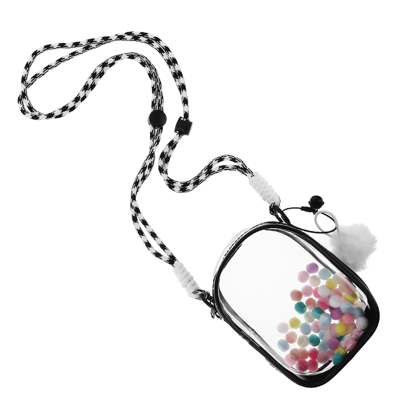 Transparent PVC Figure Display Bag Portable Hanging Organizer for Collectibles Clear Travel Storage Case for Small Figures