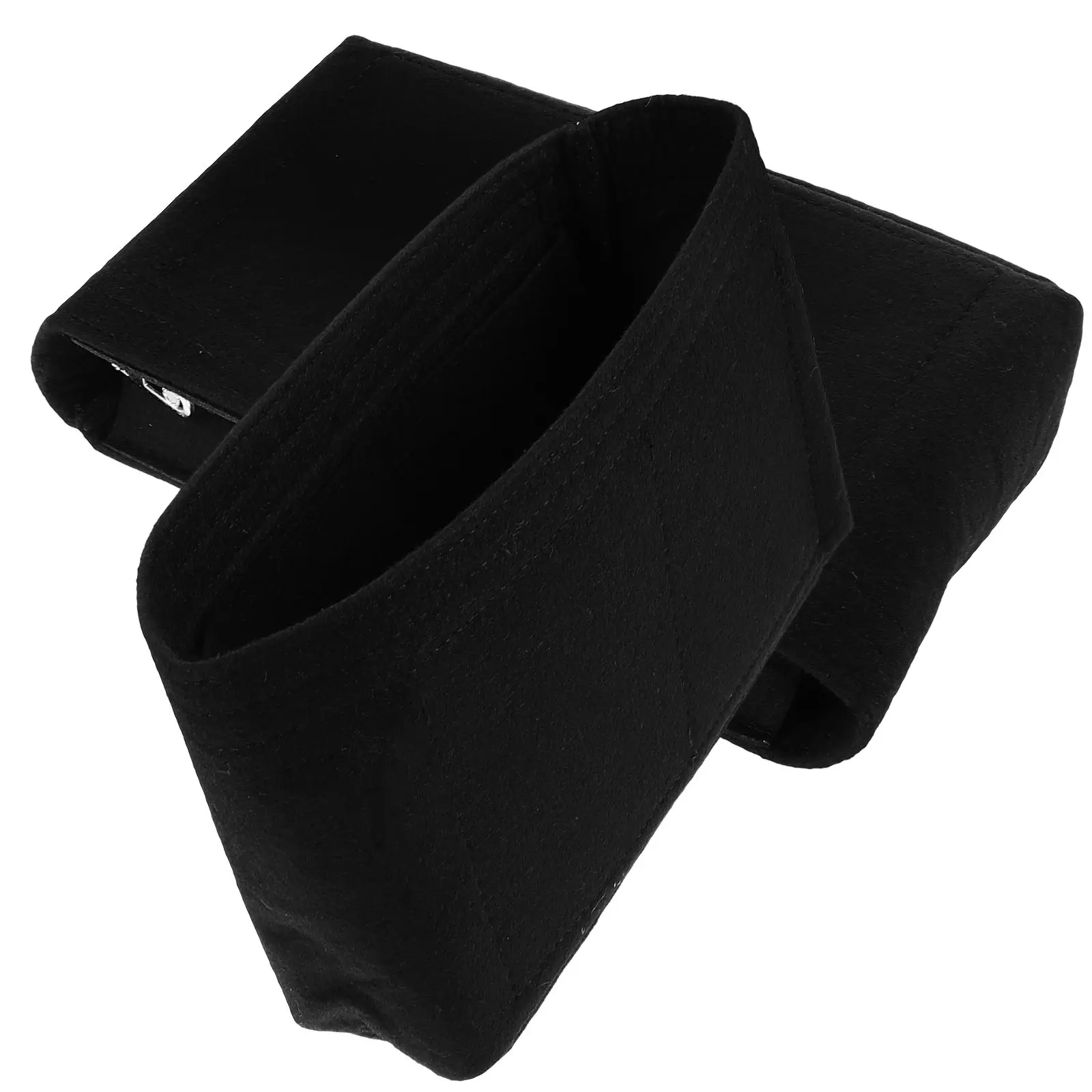 

2Pcs Purse Insert Organizer for Women Felt Handbag Liner Lightweight Portable Small Bag Organizer with Modern Style for Tote and