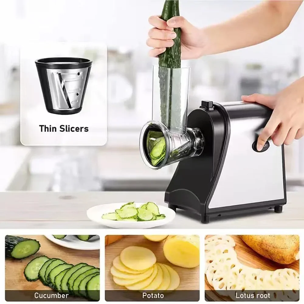 Multi-functional vegetable cutter 1PC slicing and shaving 6 in 1 household commercial stainless steel kitchen supplies