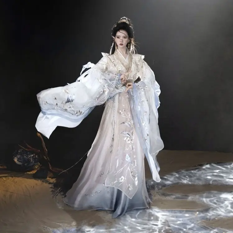 Hanfu-Broderie féminine, Ji Yue Yao Guang Wei Jin Feng rapIndustry, fait, super important, nouveau style de fille Xianxia