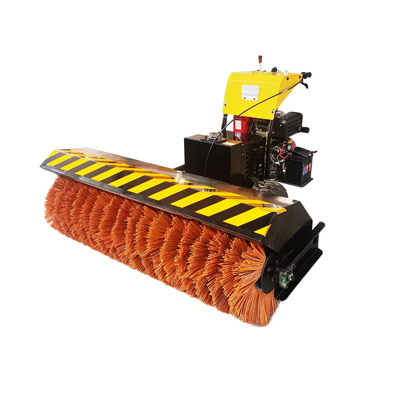 Hand Push Fully Hydraulic Pushing Sweeping Base Driving Multifunctional Community Road Snow Clearing And Throwing Machine