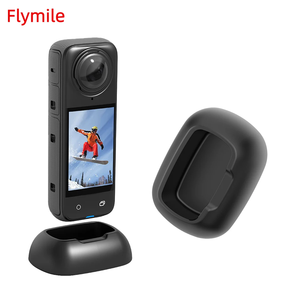 

Flymile Desktop Base For Insta360 X4 Camera Silicone Support Base Stand Mini Holder Mount Portable Vlog Photography Accessories
