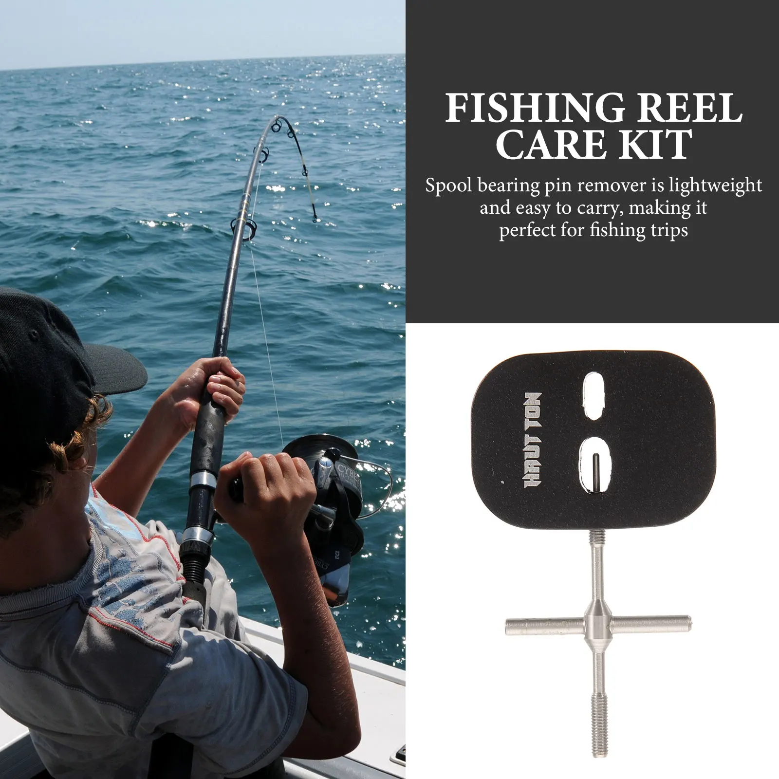 

Fishing Reel Bearing Pin Remover Tool Durable Aluminum Spool Bearing Removal Tool Easy Disassembly Fishing Gifts Repair Tools