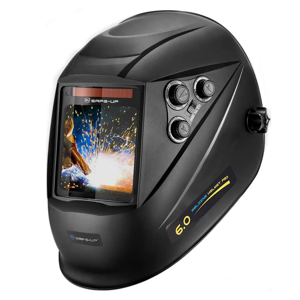 

Сварочная маска с автоматическим затемнением, 1/1/1/1，сварочный шлем, капюшон, большой вид, настоящий цвет, 4-дуговый датчик для сварщика MIG MAG MMA TIG ELECTRODE