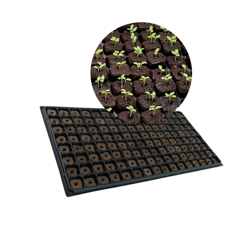 

Детские горшки на 128 ячеек с посадочной подложкой для выращивания рассады в теплице