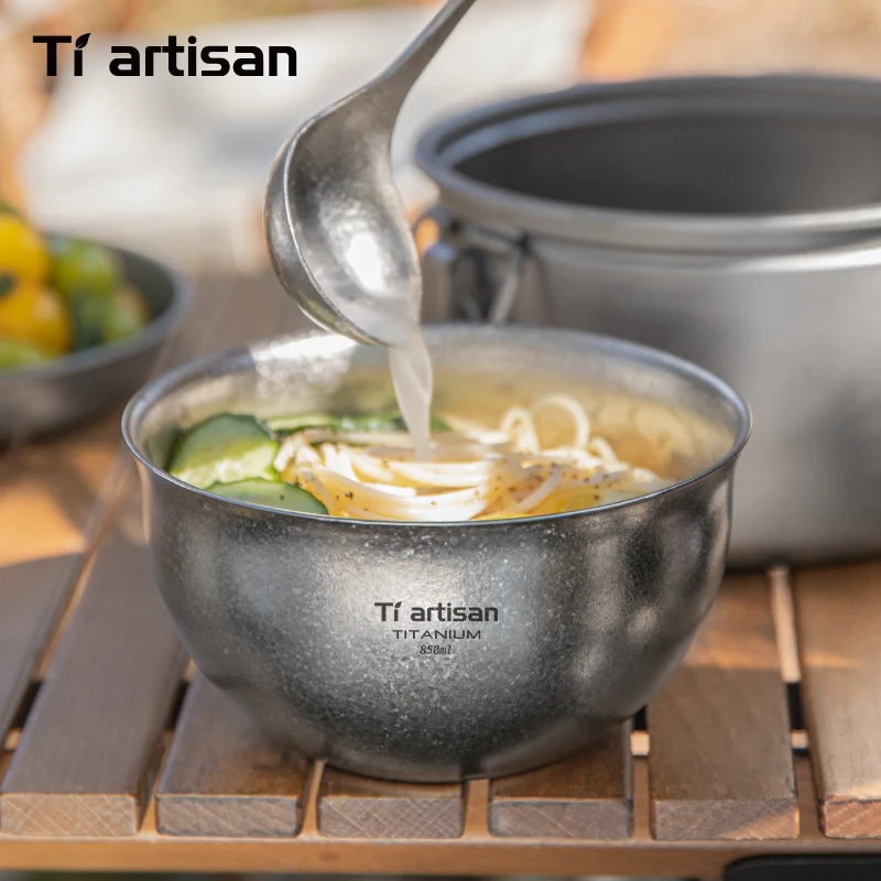 tiartisan-純チタン超軽量キャンプボウル-850-ミリリットル二重層非火傷スープボウル屋外ピクニックポータブル食品容器