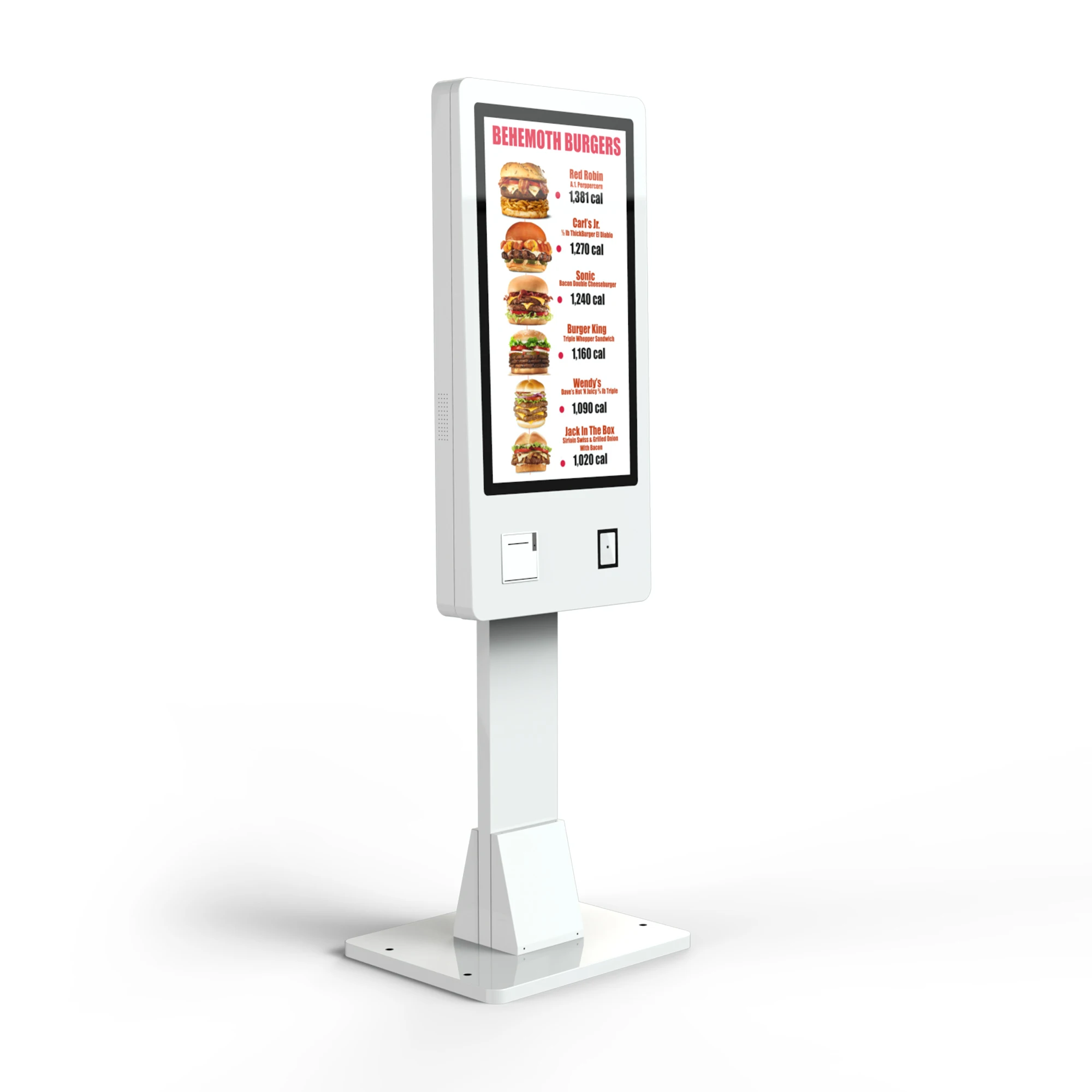 

All-in-one Pc Touchscreen Hotel Supermarket Fast Food Ordering Self Service Payment Ticket Check In Kiosk Stand Machine