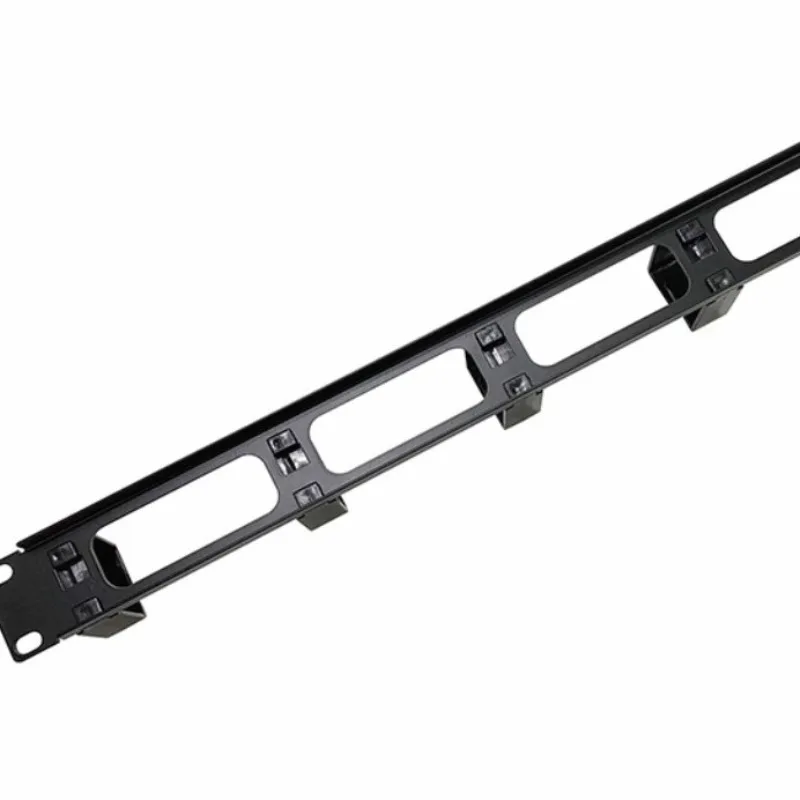 Five-ring Cable Management Frame 1U Cable Management Ring 19-inch Cabinet Installation, Plastic Ring/metal Ring