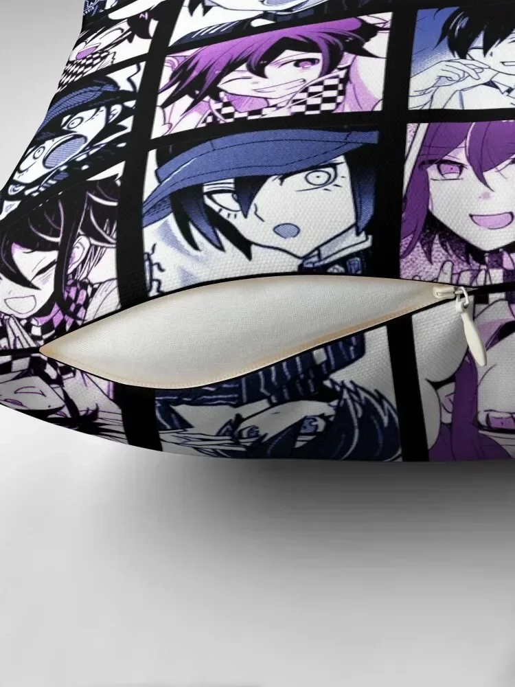 Shuichi and Kokichi Manga Collection (Colored) Throw Pillow bed pillows Pillow Cases pillow