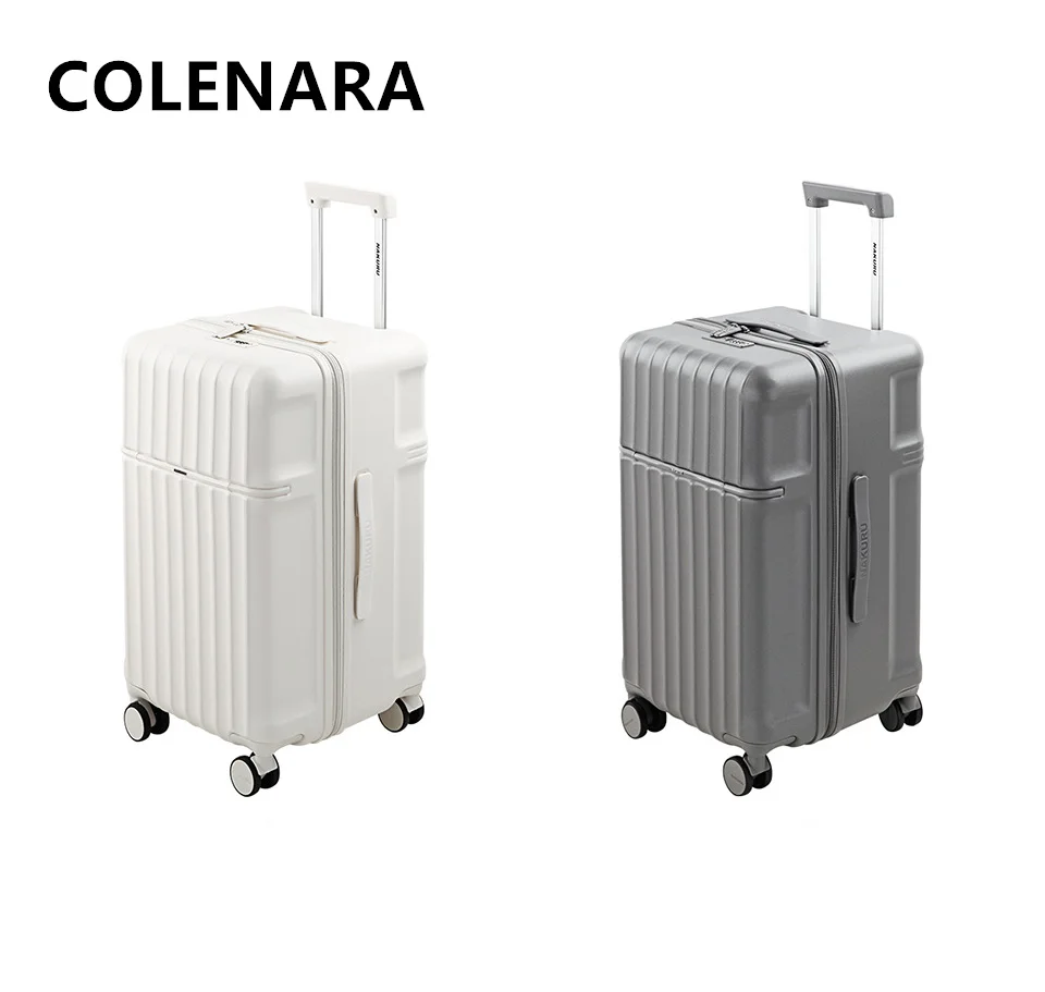 COLENARA New Suitcase ABS+PC Boarding Box 20“24”26 Inch Large Capacity Trolley Case Family Travel Essentials Cabin Luggage