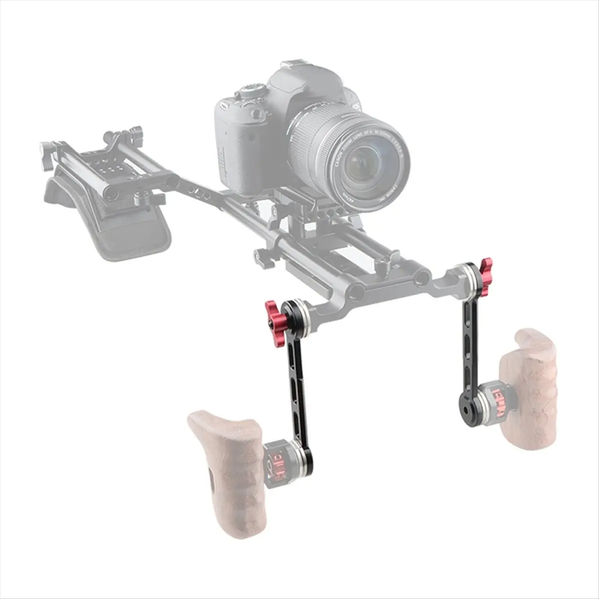 【~ New A88T】2pcs Standard Rosette Extension with Safety Rail for DSLR Camera Shoulder Mount Rig Support System New