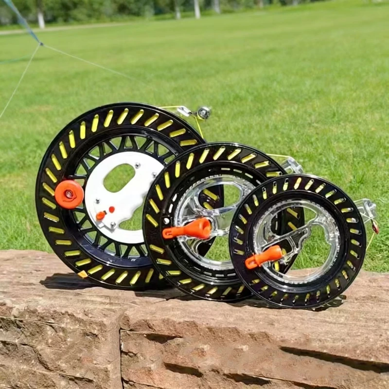 Adults kite reel flying large kites abs kite wheel fishing tools outdoor game fun toys kite string line parafoil accessories