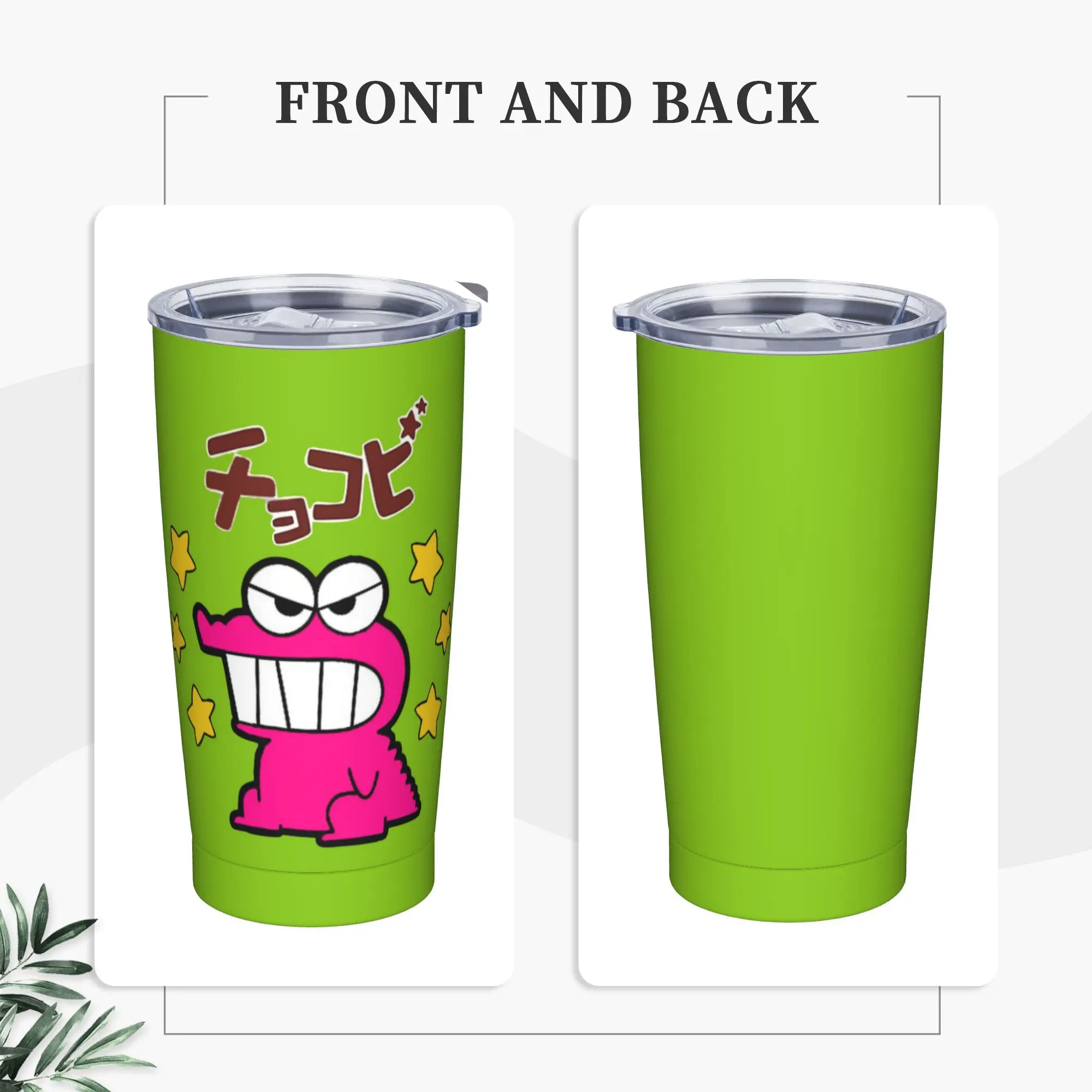 Stainless Steel Tumbler Crayon Shin Chans Cookies Thermal Mug Kazama Japan Portable Cold Drink Car Mugs Travelist Water Bottle