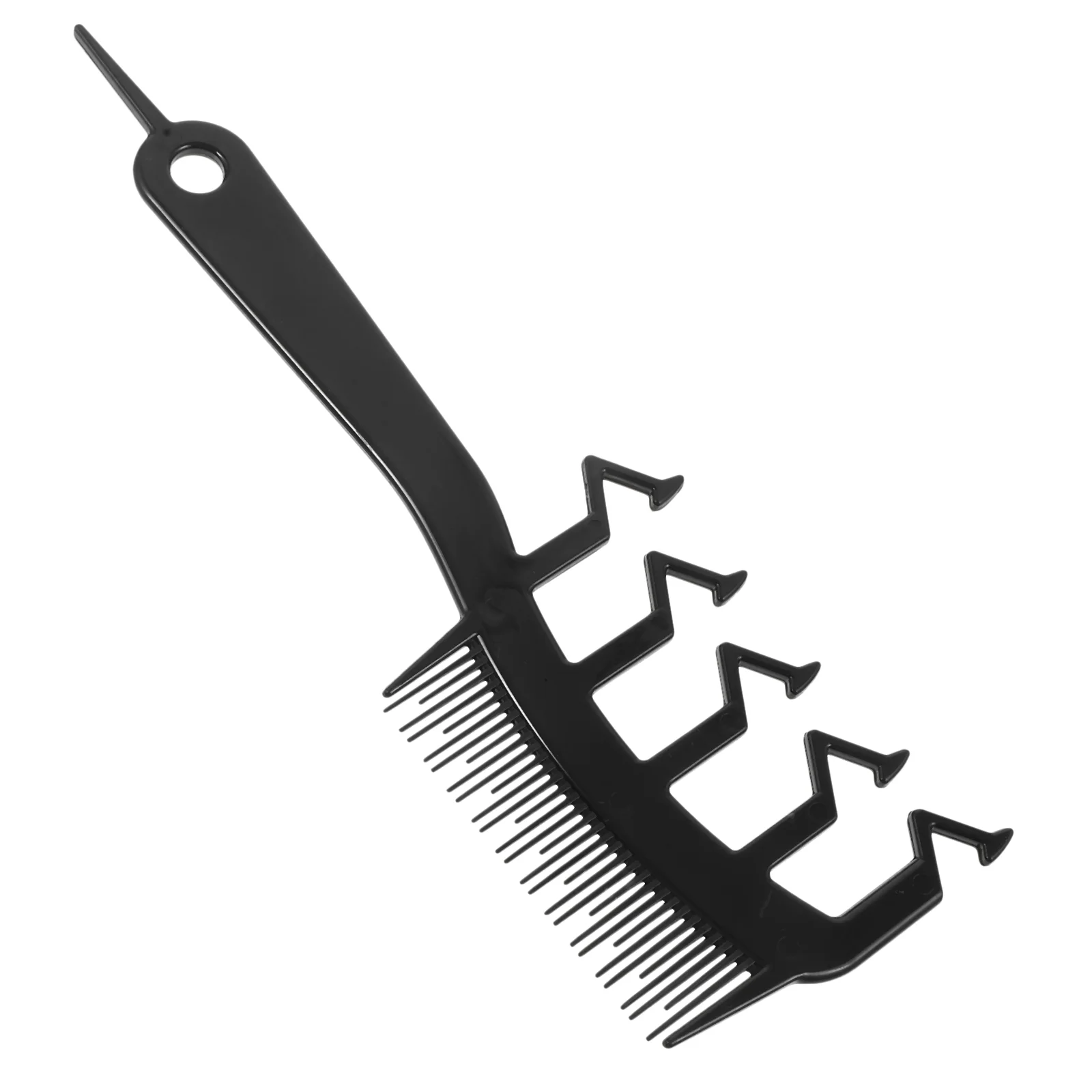 

Hair Seam Styling Fluffy Comb Household Wide-tooth Bangs Shaping Massage () Black Combs