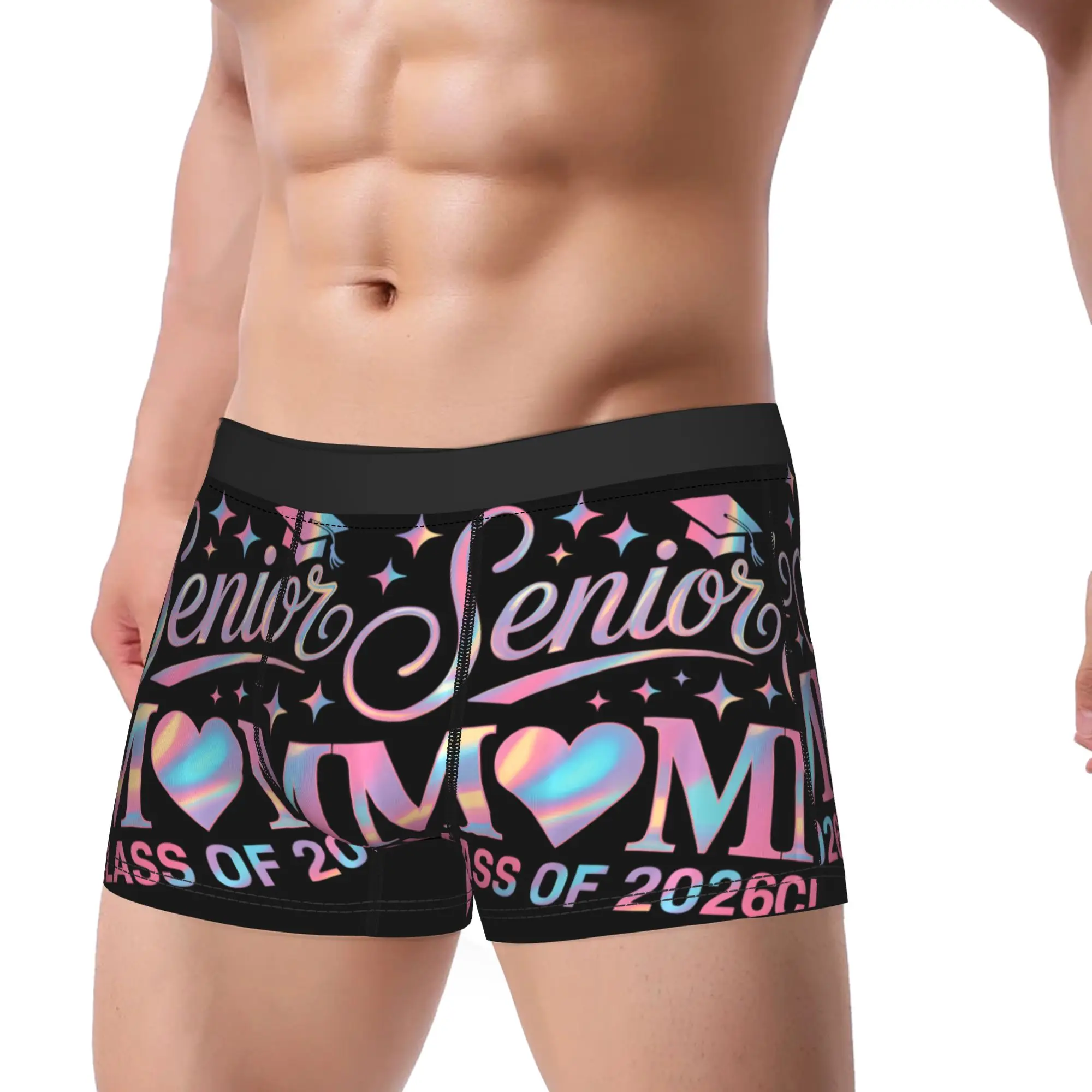Senior Mom Graduation Proud Graduate Class Of 2026 Underpants Homme Panties Man Underwear Ventilate Shorts Boxer Briefs
