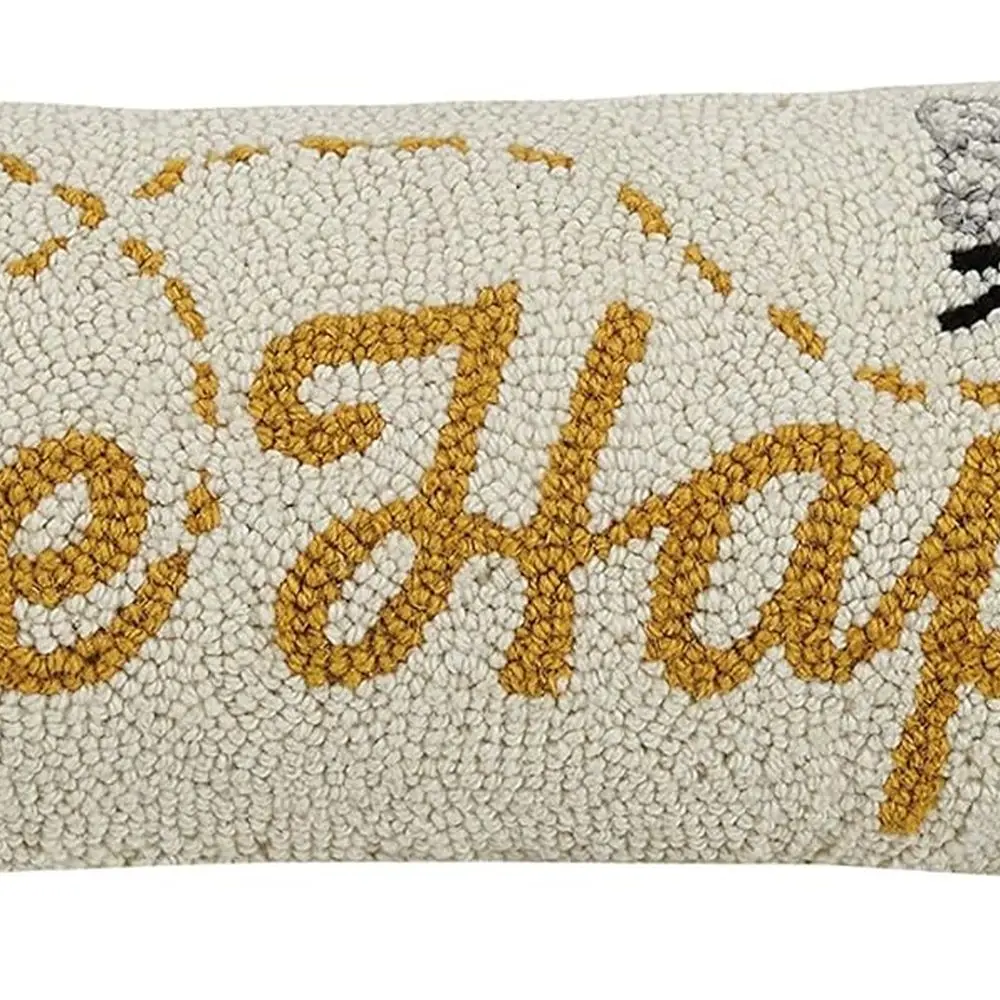 

30JES1744C20OB Подушка из шерсти и хлопка Bee Happy 8 х 20 дюймов, многоцветная