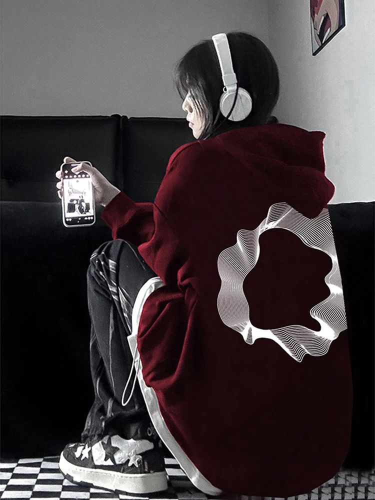 

Мужская толстовка American Sle Hoodie Bury Heavyweight: модная осенняя куртка в стиле барокко, повседневная свободная толстовка с капюшоном и принтом
