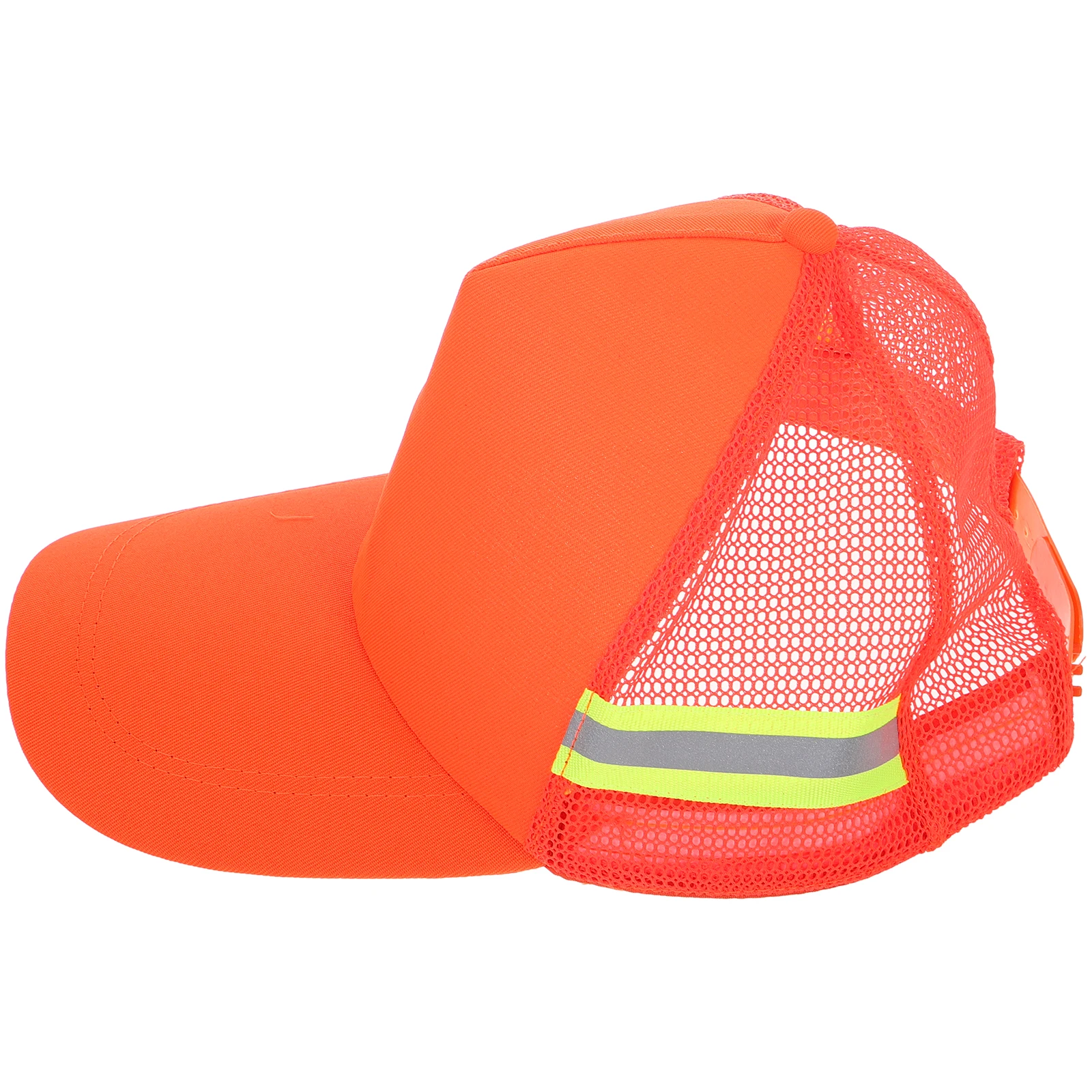 Orange Baseball Cap Safety Trucker Hat Breathable Thicken Cloth Lightweight Impact Protection Adjustable Men Women Hats