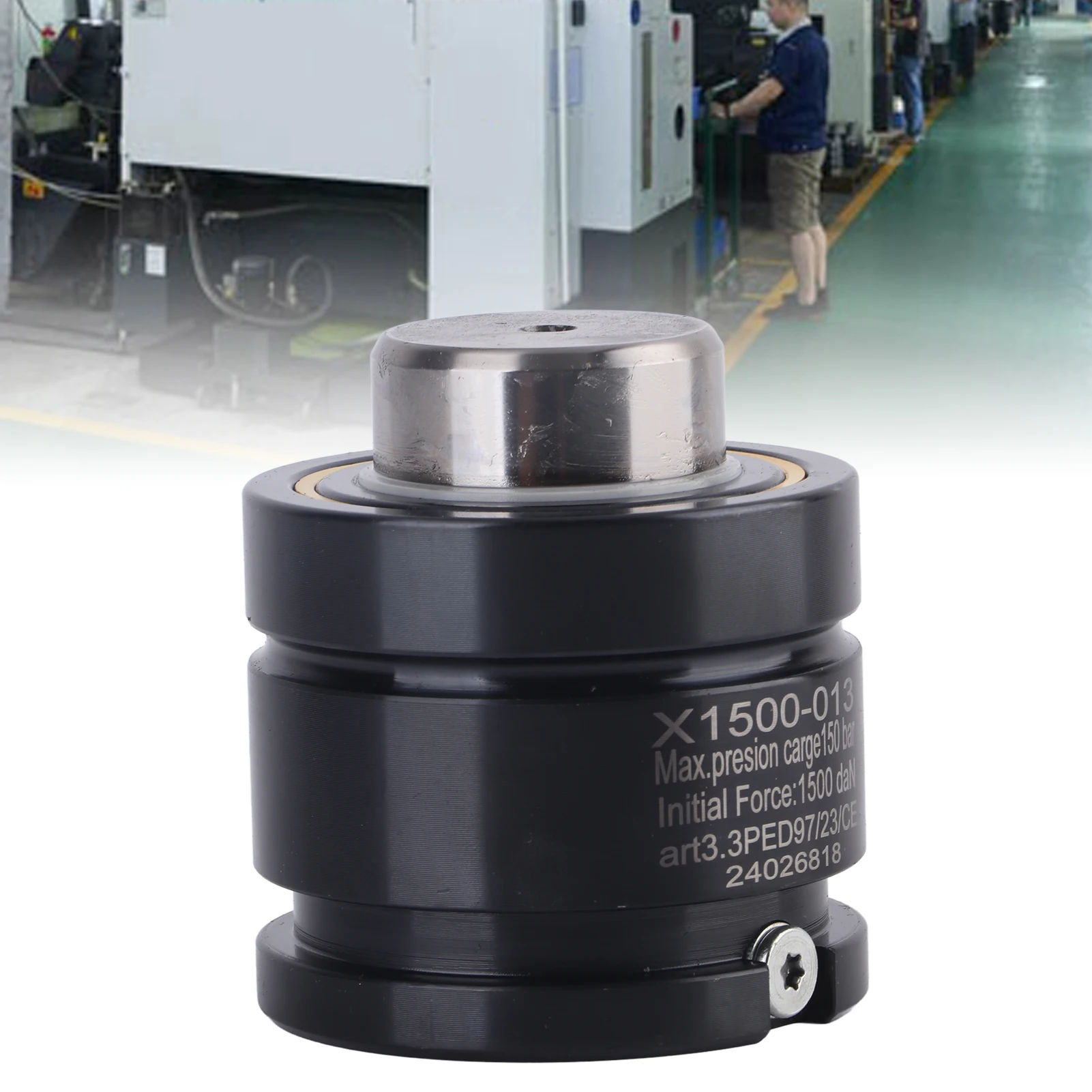 Gas Spring with Inflation Port Nitrogen Gas Spring Mould Stamping Parts with Inflation Port 15000N Initial Force 1500 Series