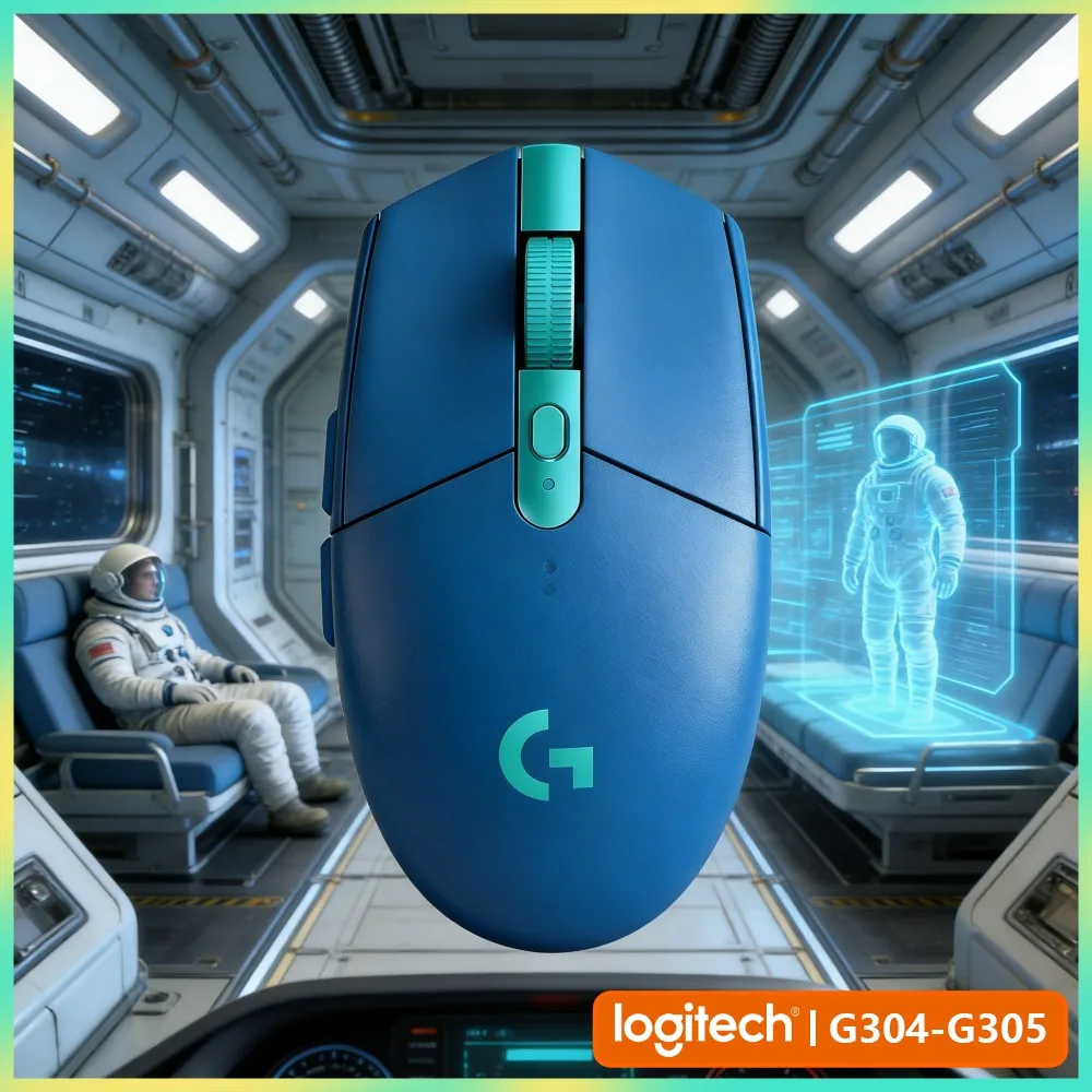 Logitech G305 Wireless Gaming Mouse, 12000 DPI HERO Sensor, 6 Programmable Keys, 250H Battery, 99G Lightweight, PC Mac
