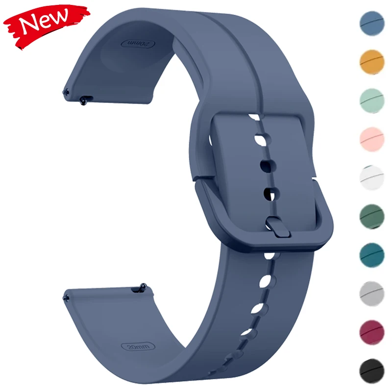 20 mm 22 mm Armband für Samsung Galaxy Watch Watch 6 4 5 40 mm 44 mm Active Gear S3 46 mm Silikonband für Huawei GT Ultimate Armband