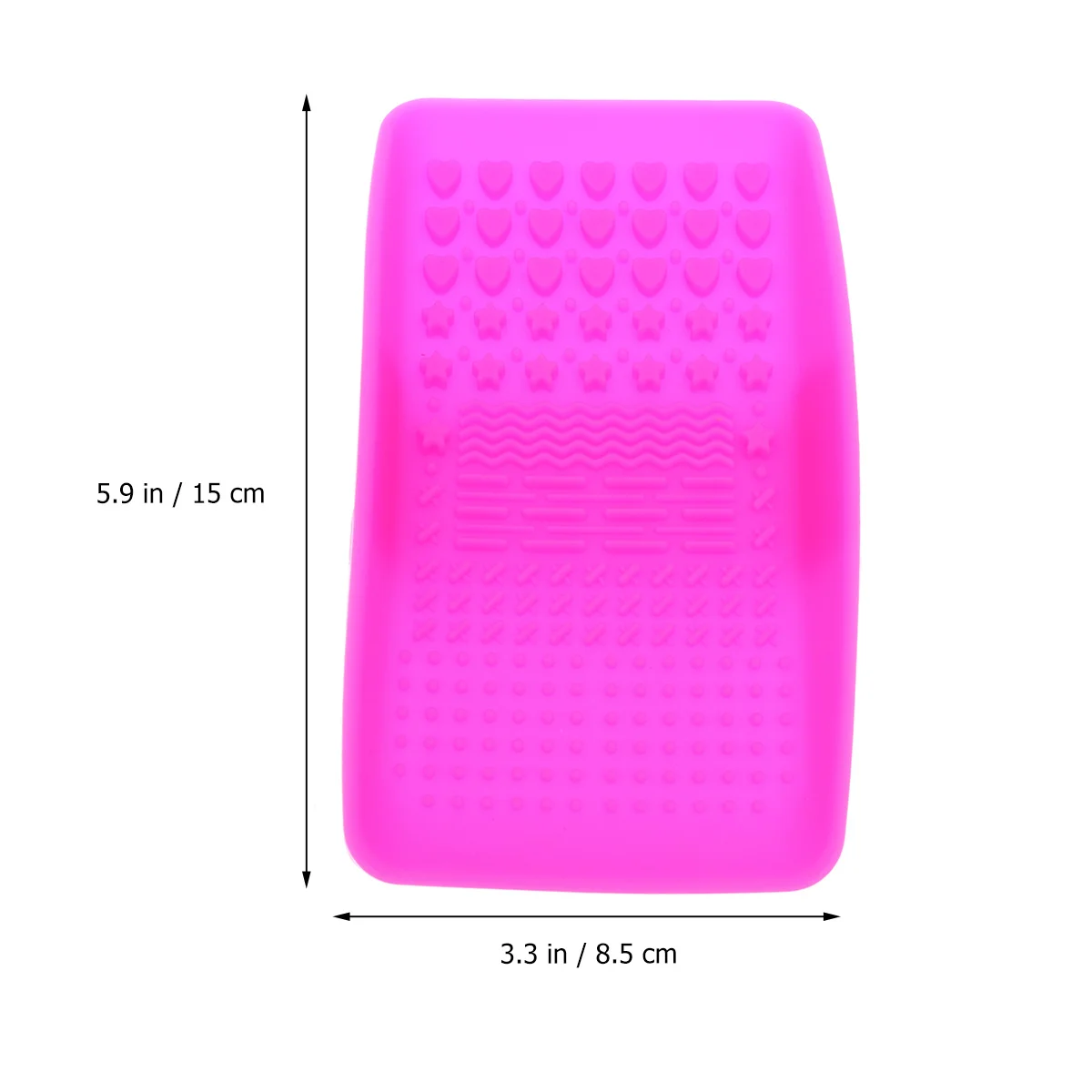 1pc tampone di pulizia in silicone rosato per il lavaggio del trucco durevole tappetino per scrubber strumento spazzola tampone per pulizia spazzola per trucco tappetino per pulizia