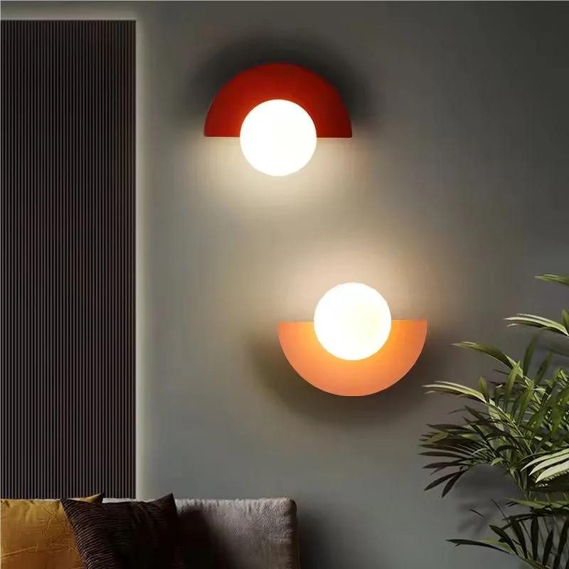 Nordic Simple luminaria LED bedroom bedside wall light 5W creative colorful бра Design livingroom aisle corridor study wall lamp