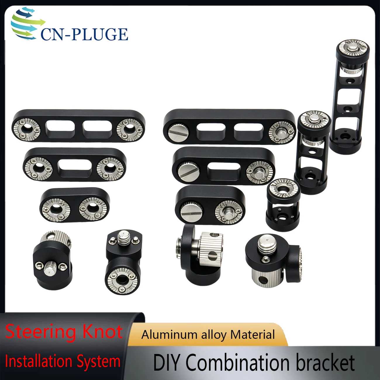 DIY Combination of Steering Knot Installation System Accessory Support System, Made of Aluminum Alloy Material