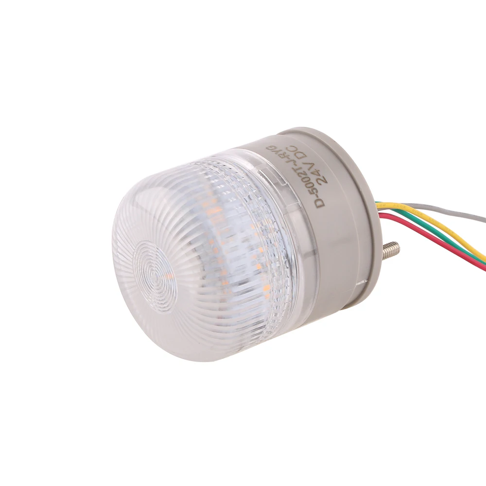D-5002T 3-kolorowy mały ostrzegawczy sygnał świetlny wskaźnik LED migające światło alarmowy DC 12V 24V AC110V 220V