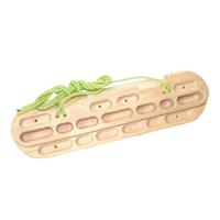 Climbing Fingerboard Wooden Hang Board with Hanging Rope Climbing Board Climbing Hangboard for Indoor Outdoor Athletes Climbers