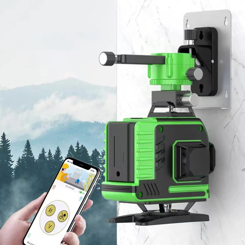 tripod/New 16 Lines 4D Laser Level Green Professiona Free Shipping App Control Multifunctional 3° Self-leveling Light Wall Laser