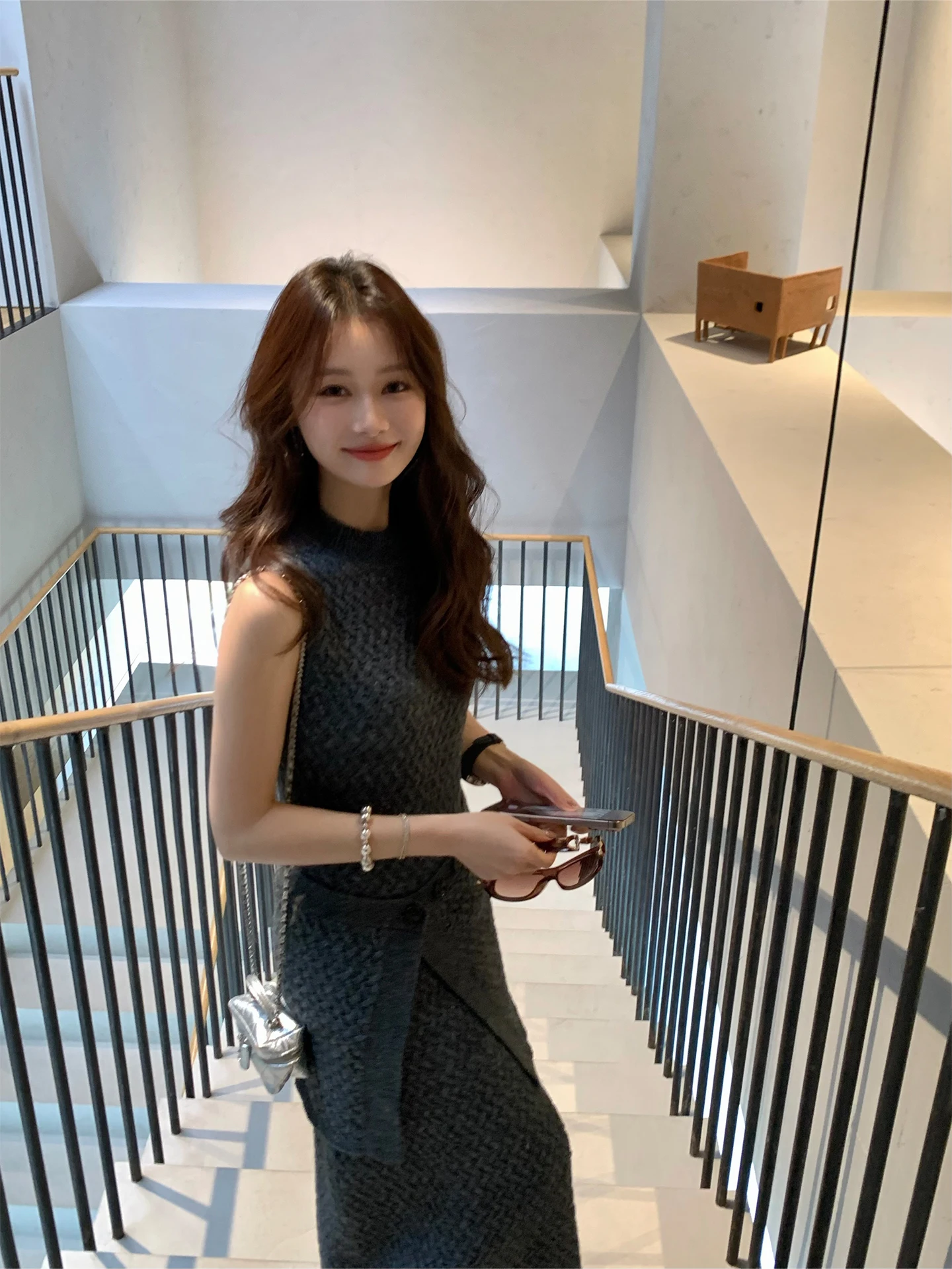 

bon Design Detachable Skirt Long Sve Svel Dr Textured Sensation Hi Mingsong Casual A-Line Dr Ladies